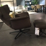 Fauteuil First Class + poef thumbnail afbeelding 0